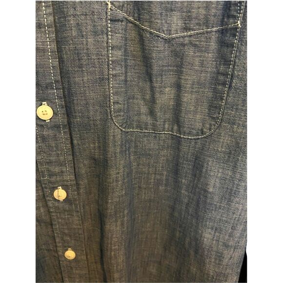 #3727 Tommy Hilfiger Blue button down mens shirt size XL - Picture 3 of 10